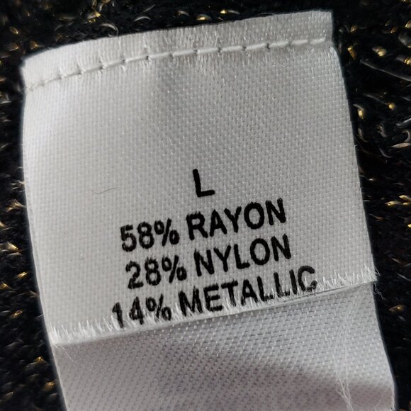 Elegantissimo Firenze Longline Cardigan Duster Metallic Knit size L Lagenlook - Picture 8 of 10